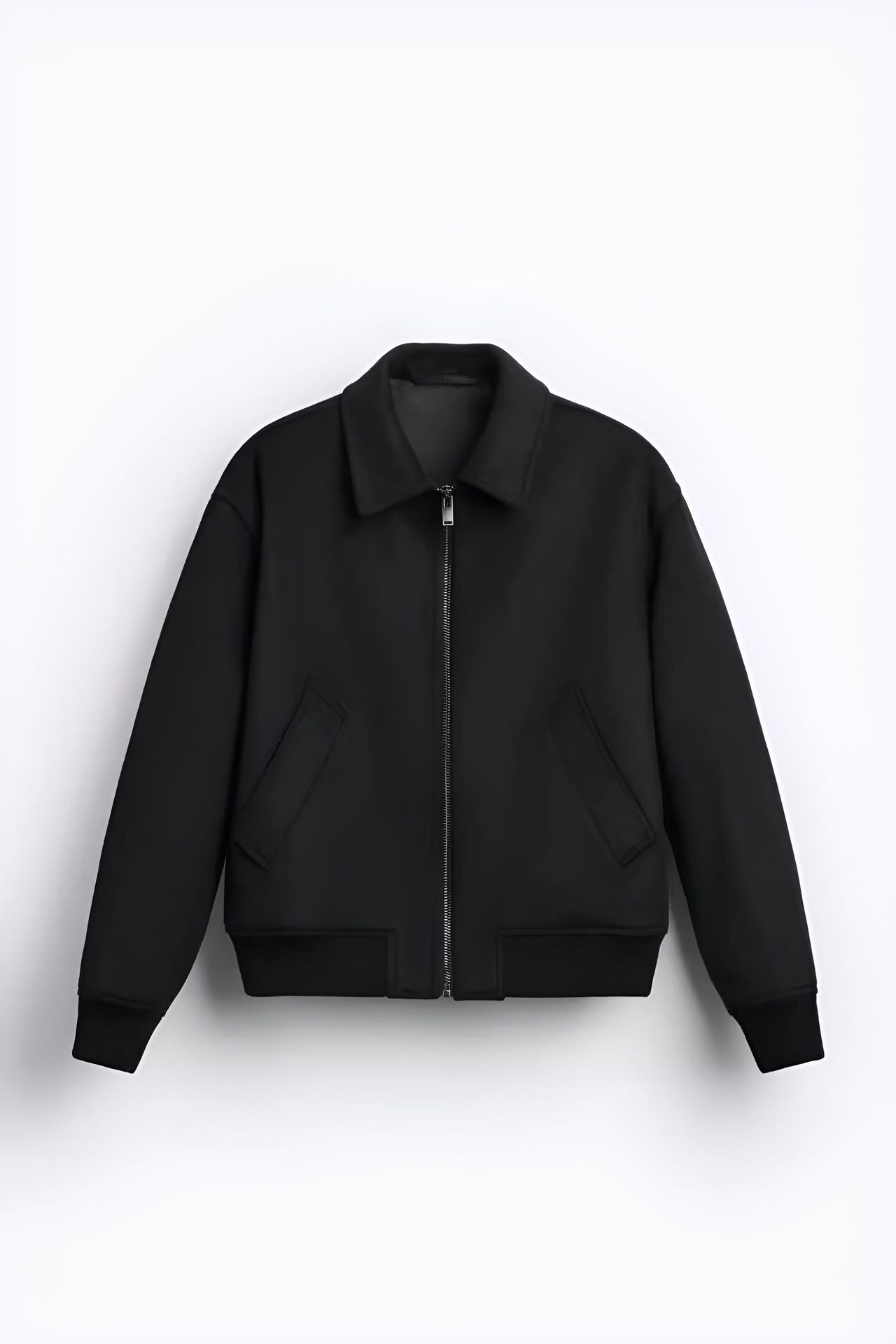 Wear Polo Collar Woolen Coat British Jacket Cardigan