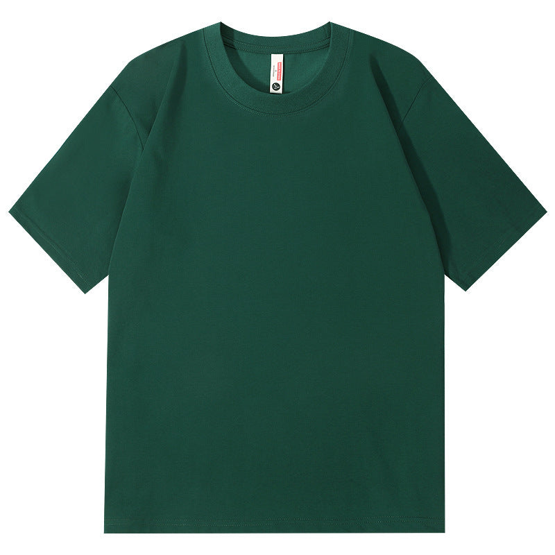 Ice Feeling Sorona Brushed T-shirt 220g American Round Neck Drop Shoulder