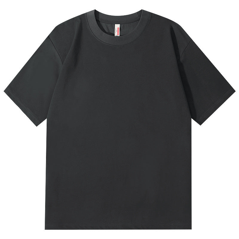 Ice Feeling Sorona Brushed T-shirt 220g American Round Neck Drop Shoulder