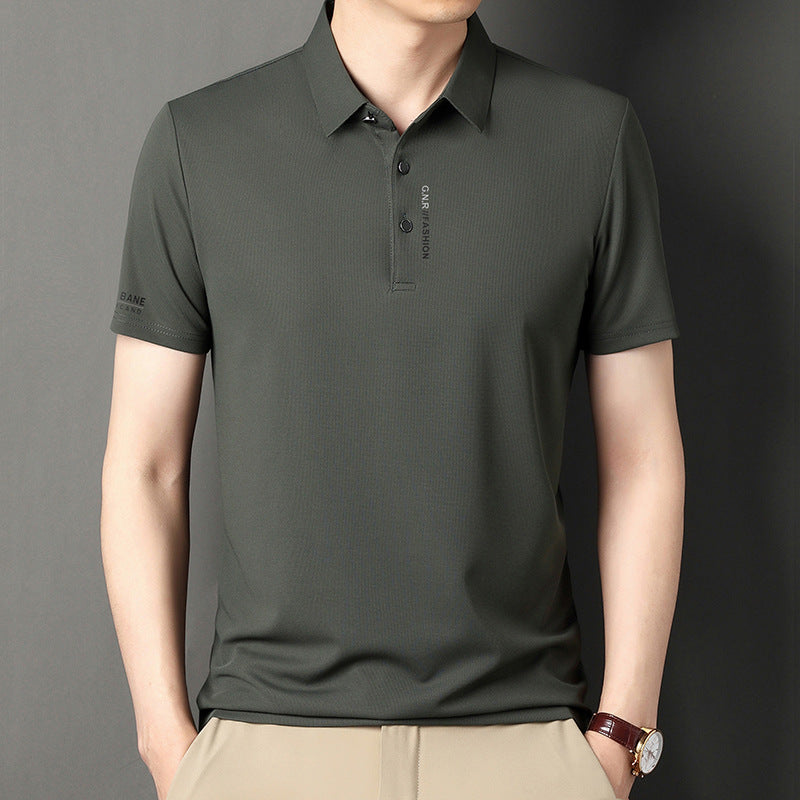 Waffle Short Sleeve Polo Shirt Men's