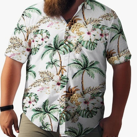 Men's Cardigan Plus Size Short Sleeve