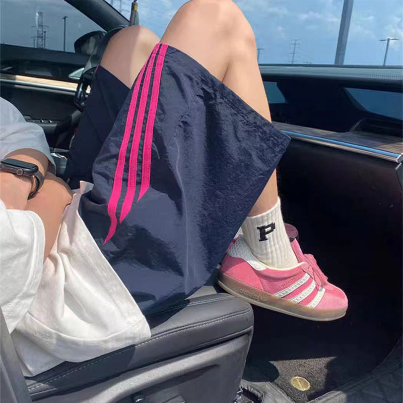 Striped Quick-drying Shorts Men's Summer Beauty Style