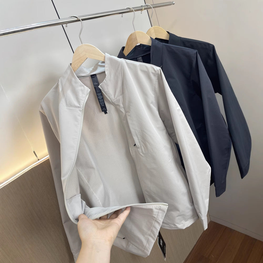 Stand Collar Sports Casual Jacket Coat For Men
