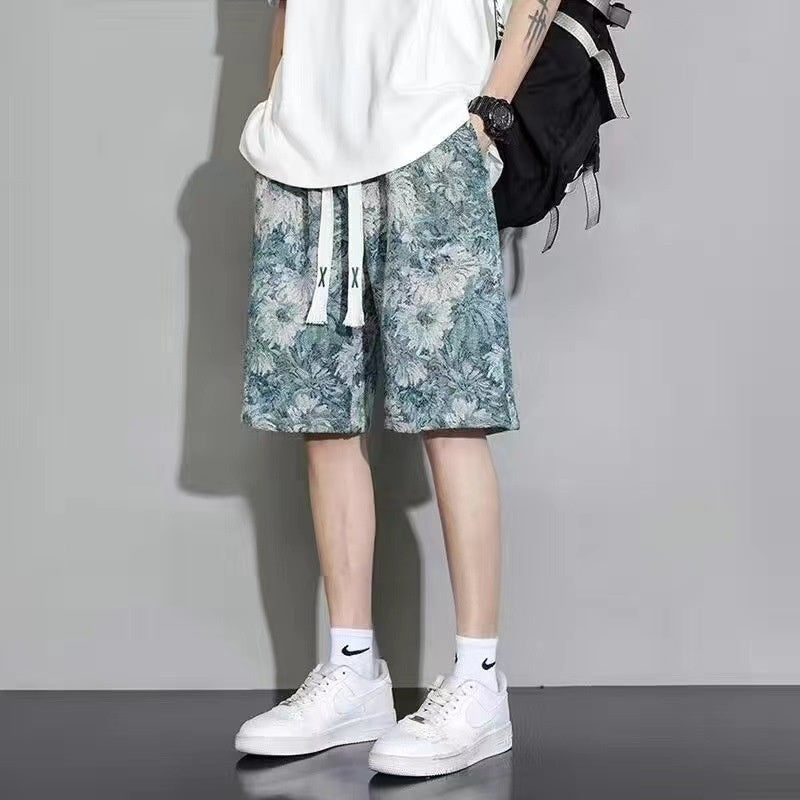 Summer Fashion Brand Fashionable Fifth Pants Male