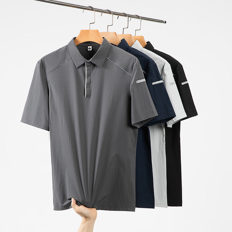 Light Luxury Polo Shirt Quick-drying Breathable Short Sleeved T-shirt
