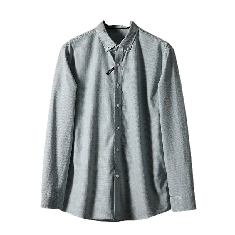 Washed Cotton Houndstooth Pattern For Men