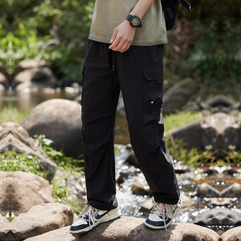 Rush Casual Pants Men's New Summer Quick-drying Men's Design Overalls