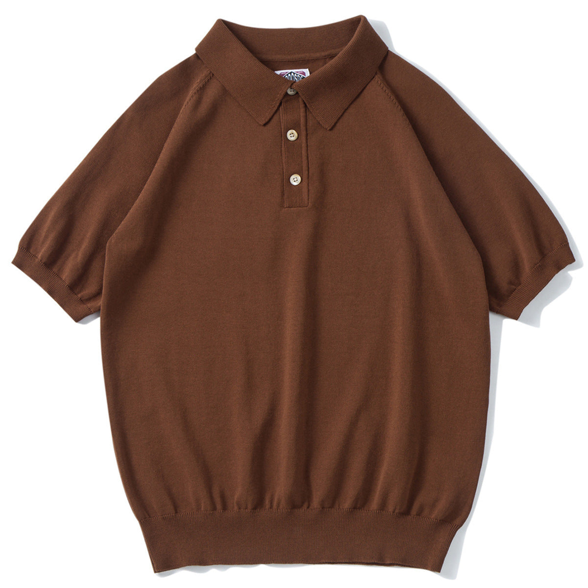 Retro Knitted Cotton Short-sleeved T-shirt