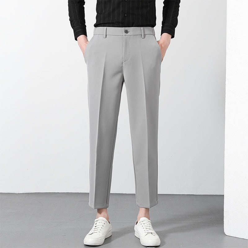 New Suit Pants Men's Ninth Casual Straight Pants