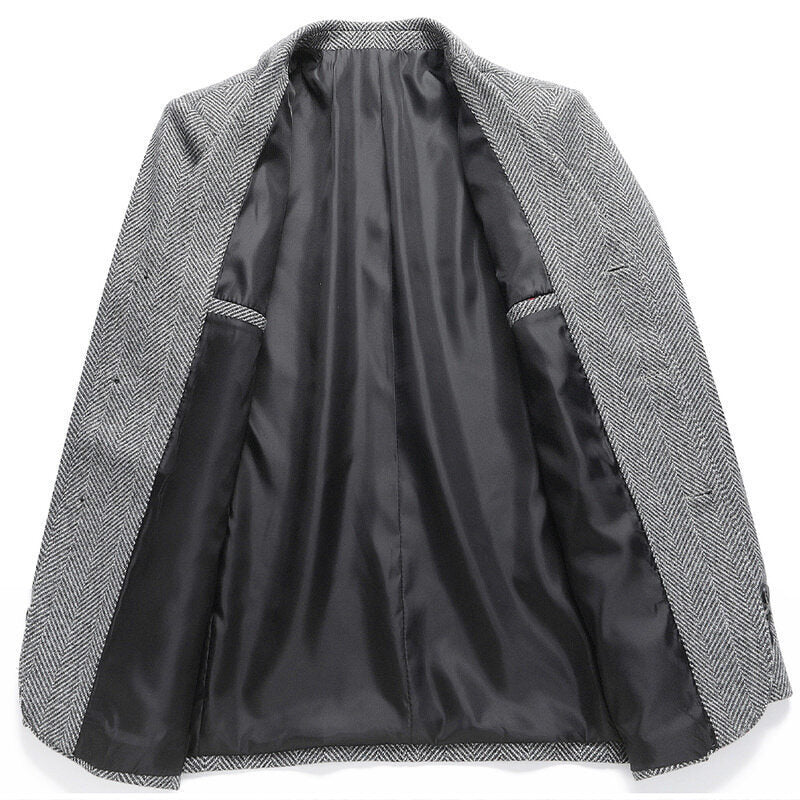 Spring And Autumn Men's New Suit Woolen Coat