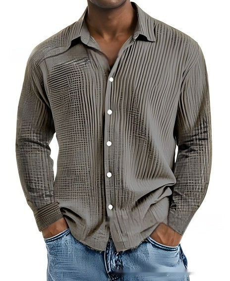Men's Short-sleeve Lapel Shirt Double Layer Champray