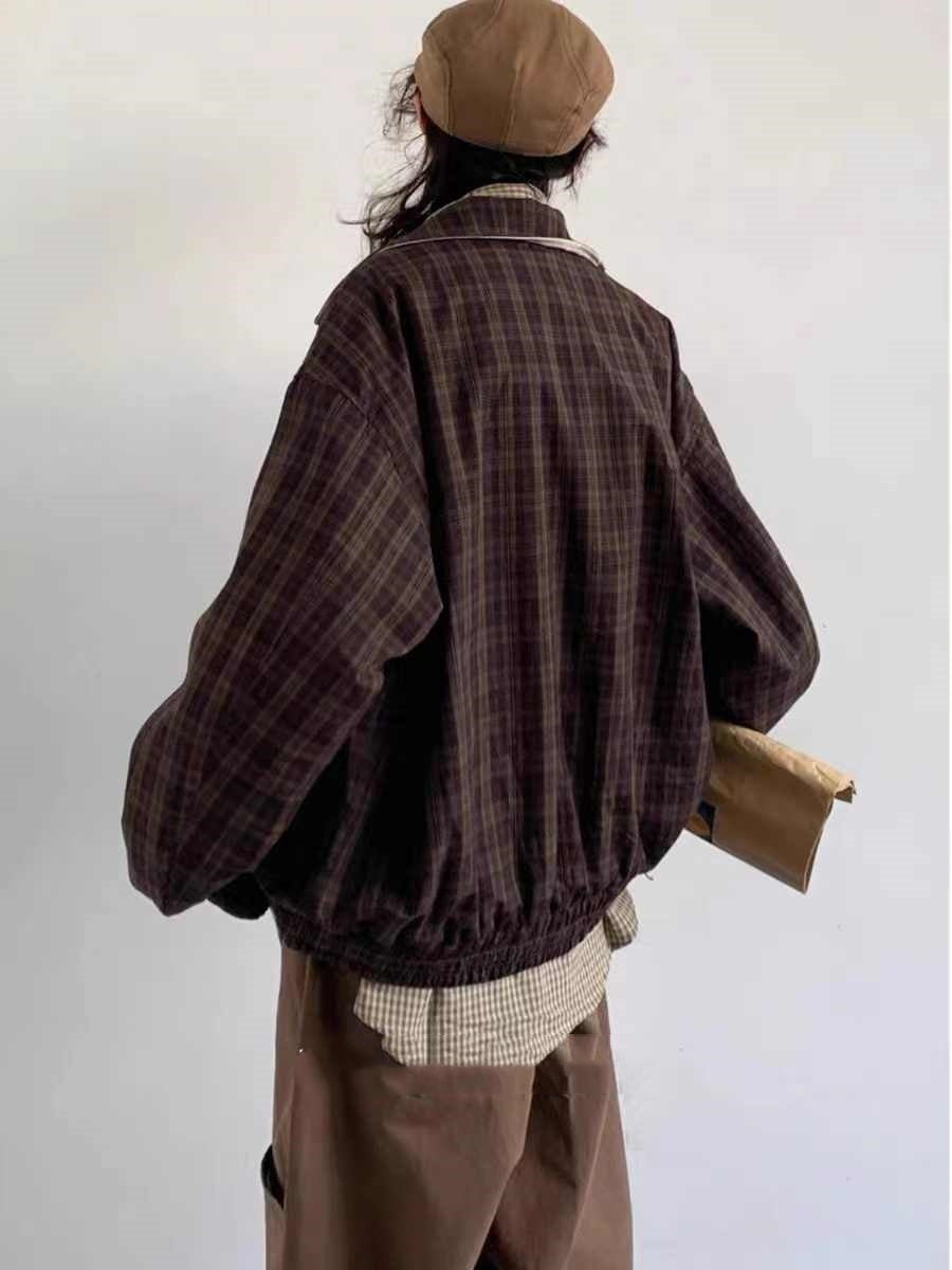 Retro Reversible Jacket Men's Short Coat