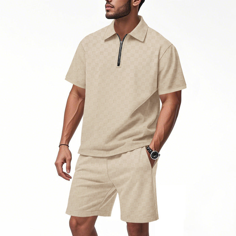 Summer Men's Loose Casual Simple Set
