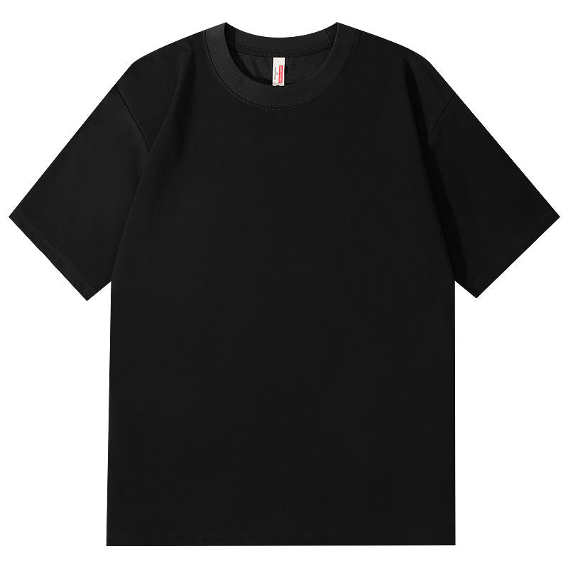 Ice Feeling Sorona Brushed T-shirt 220g American Round Neck Drop Shoulder