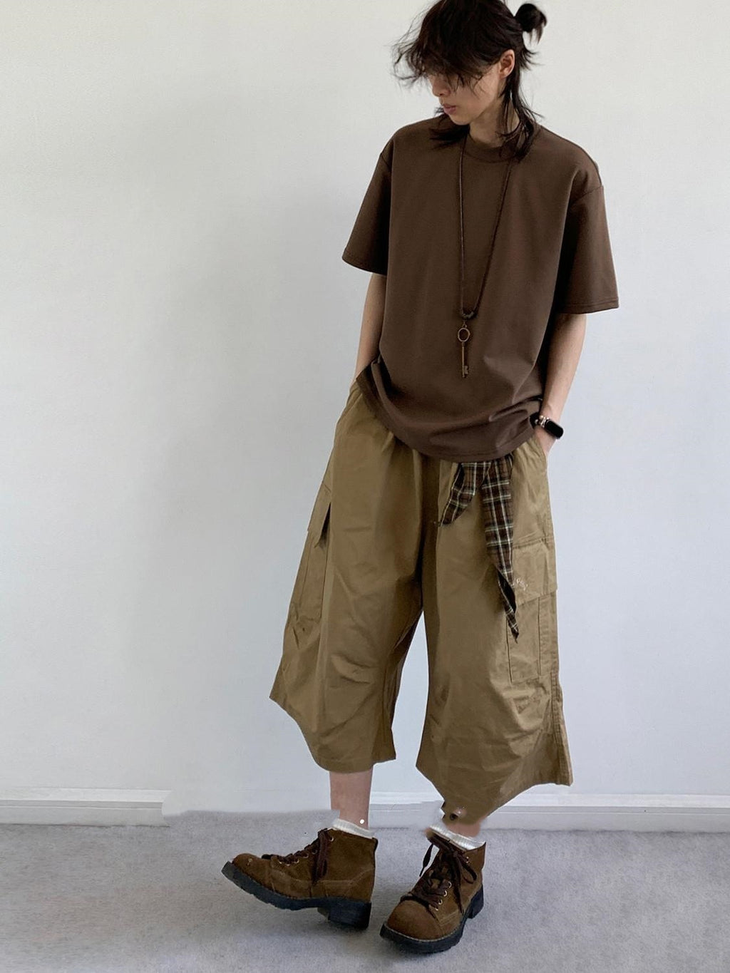 Short-sleeved T-shirt Men's Crew Neck Inner T-shirt