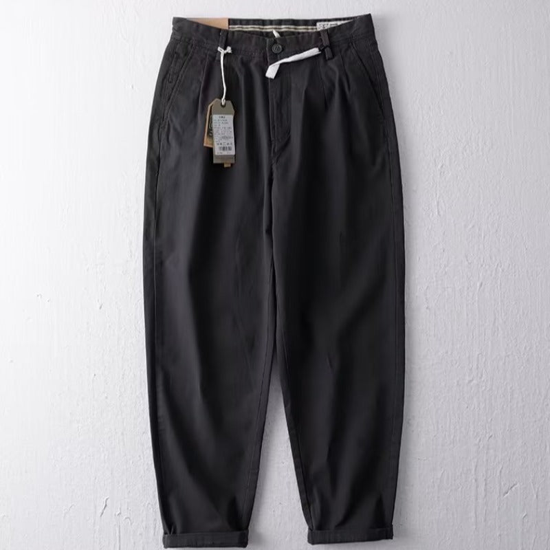 Japanese Leisure Overalls Men's Straight Loose