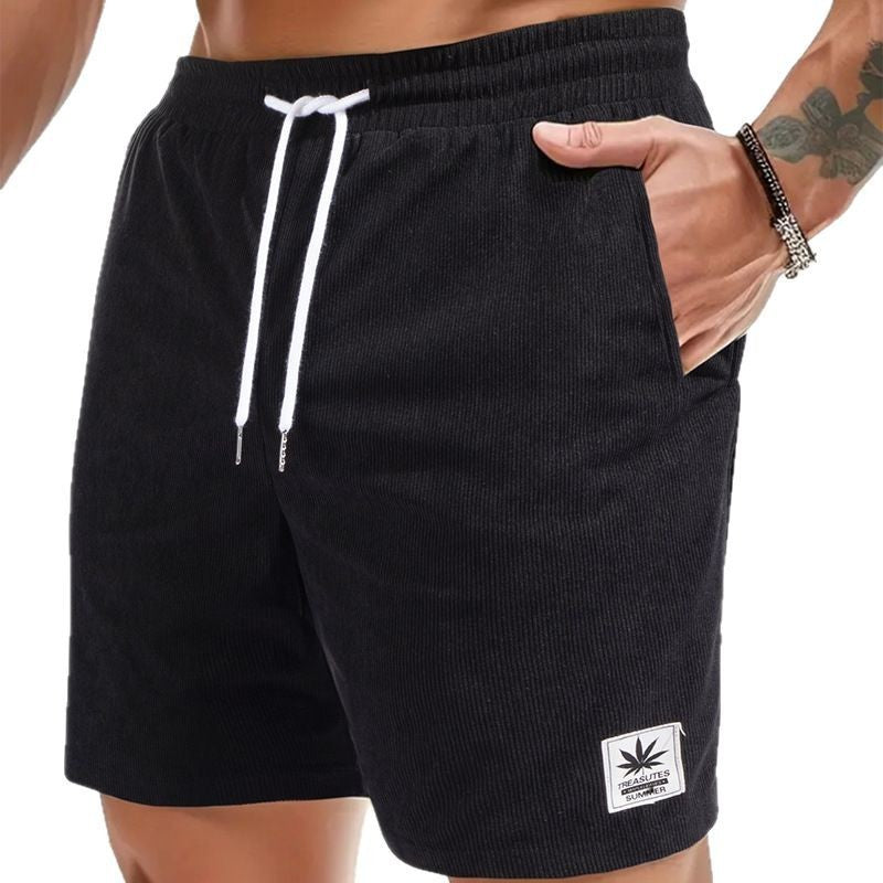 Summer Drawstring Leisure Shorts European Size Men's Sports Pants
