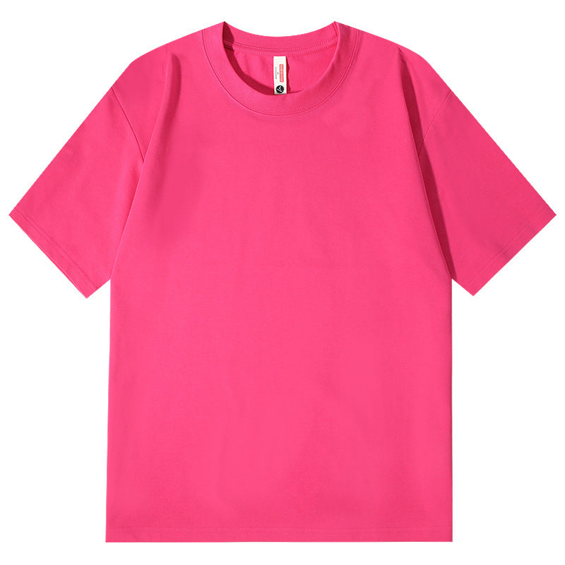 Ice Feeling Sorona Brushed T-shirt 220g American Round Neck Drop Shoulder