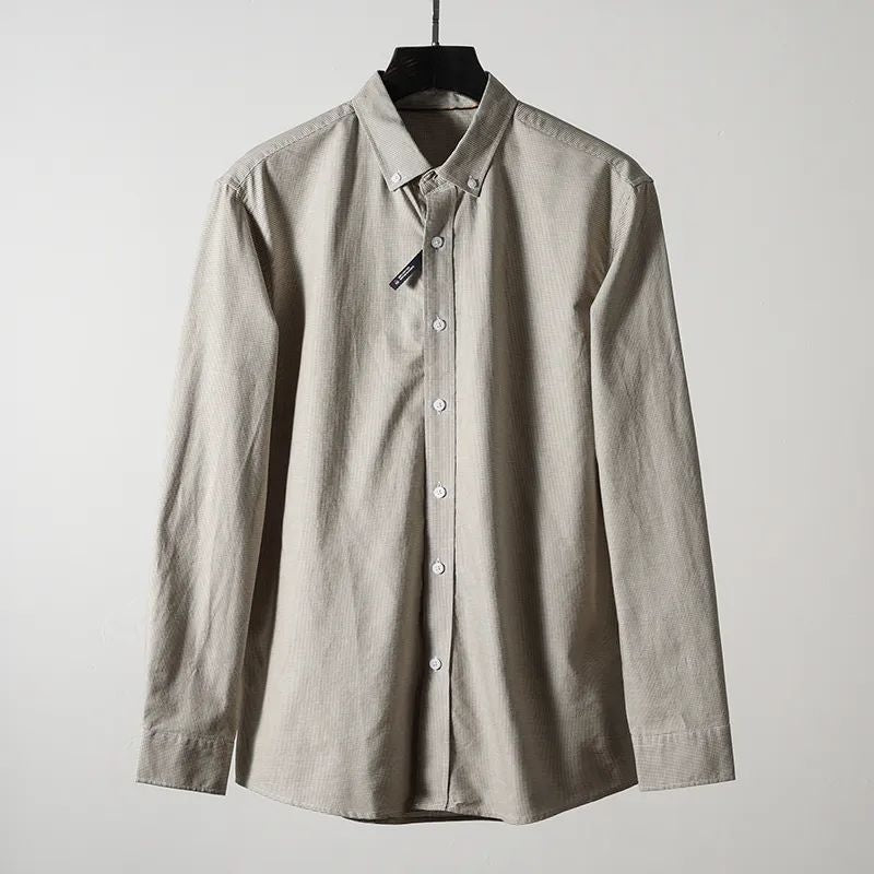 Washed Cotton Houndstooth Pattern For Men