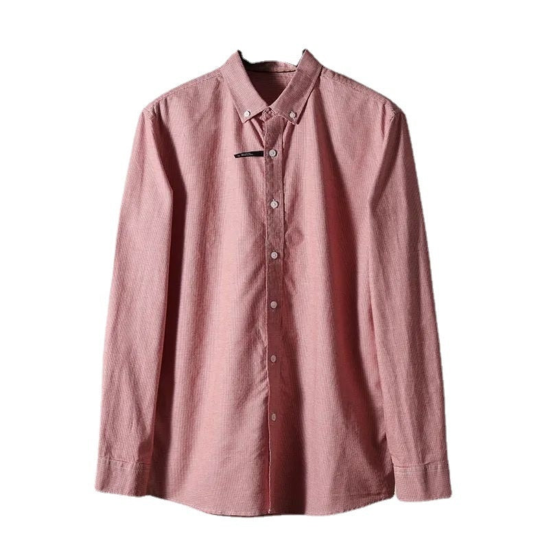 Washed Cotton Houndstooth Pattern For Men