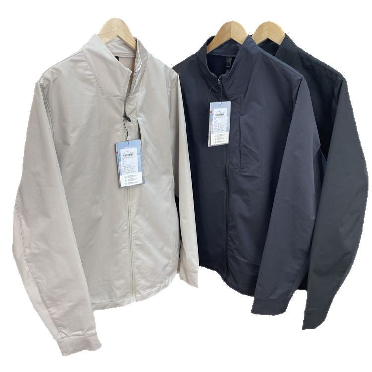 Stand Collar Sports Casual Jacket Coat For Men