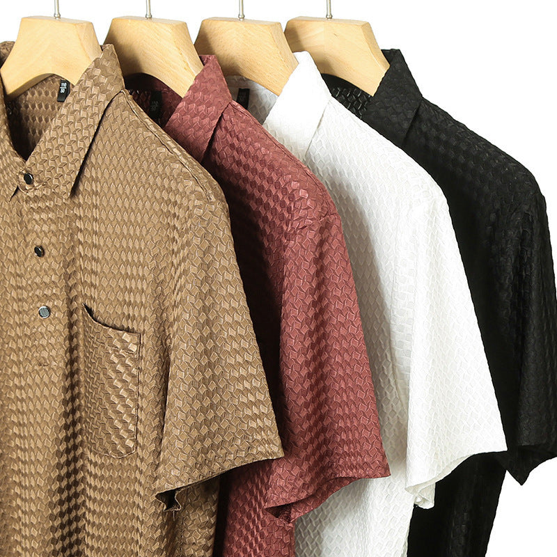 Men's Casual Fashion Half Sleeve Short Sleeve With Pocket