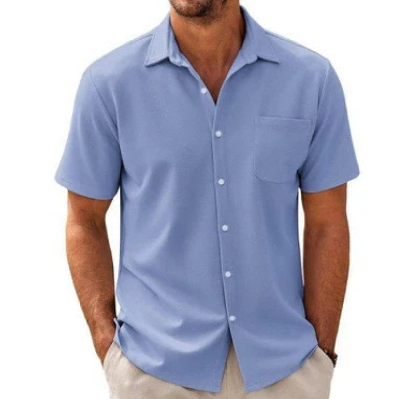 Men's Cardigan Plus Size Short Sleeve