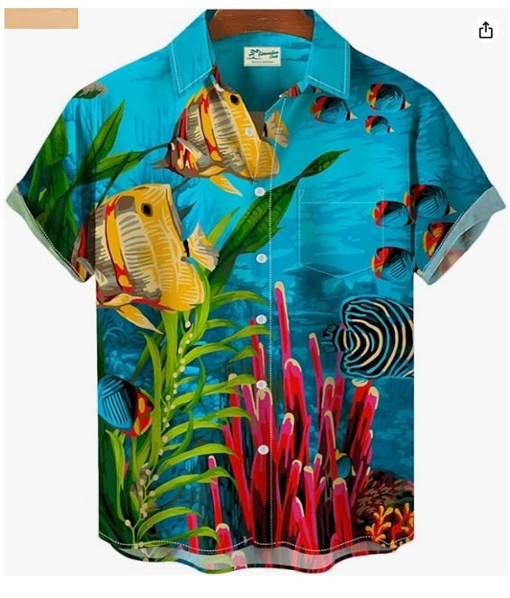 Men's Cardigan Plus Size Short Sleeve