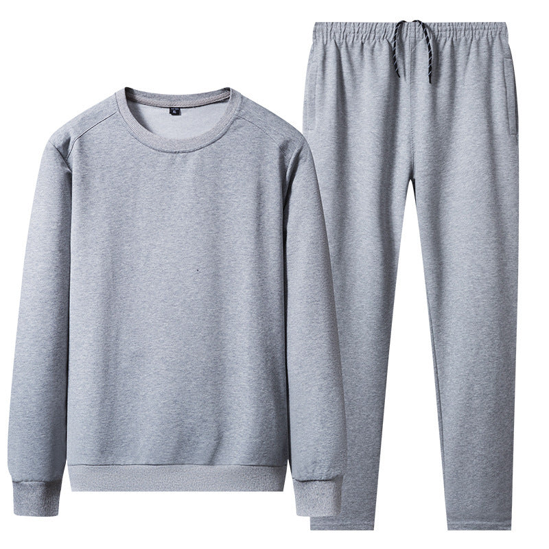 Spring Men's Casual Sports Suit Round Neck Sweatshirt And Sweatpants Sportswear