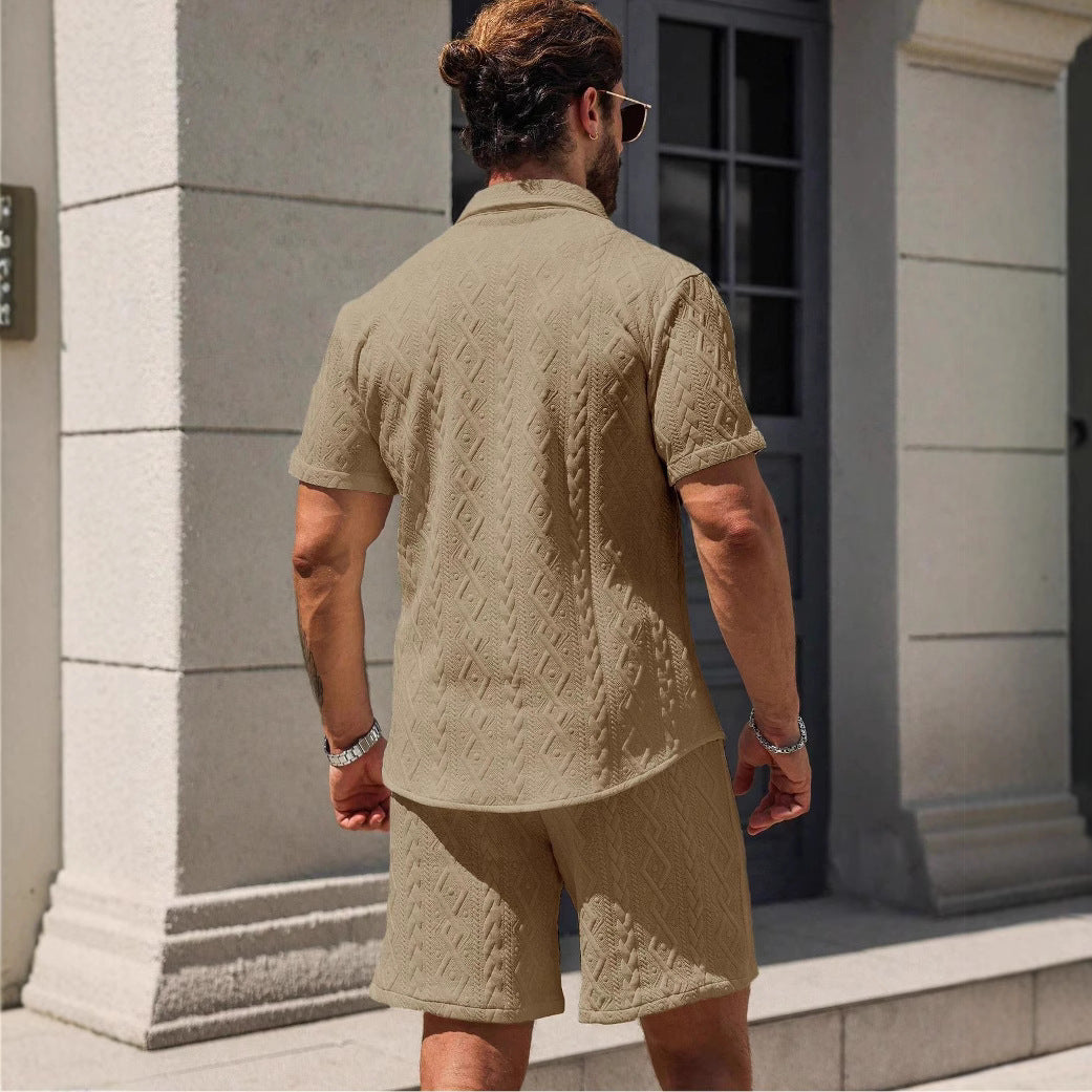 Men's Shirt Casual Loose Short Sleeves Shorts