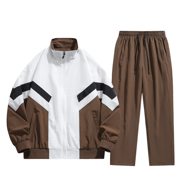 Suit Boys Sports Stand Collar Stitching Teenagers