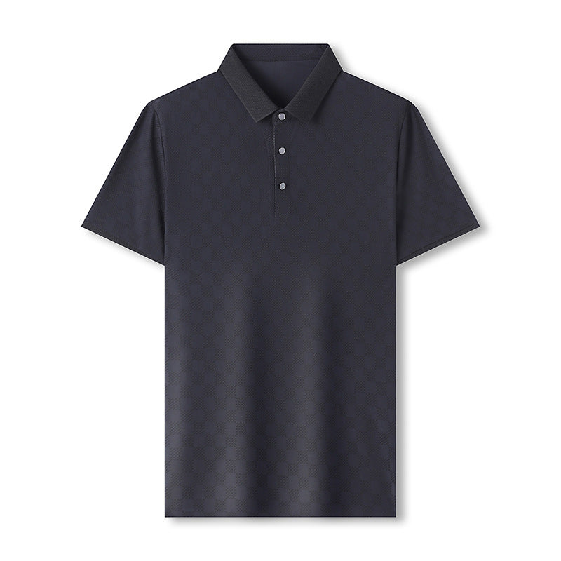 Rhombus Thin Ice Silk Short Sleeve T-shirt