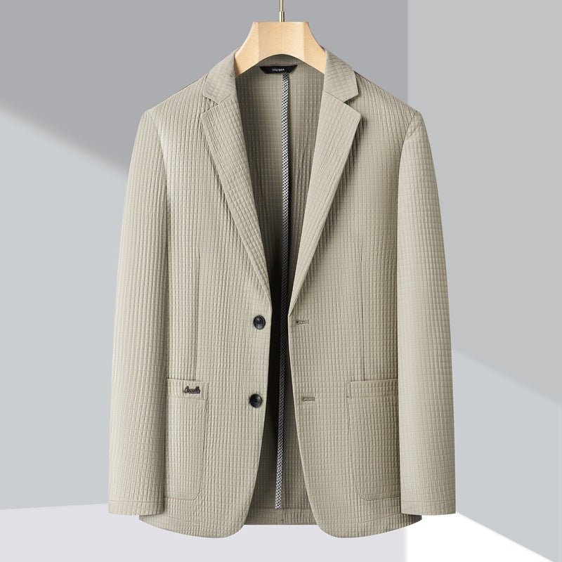 Young And Middle-aged Seamless Lightweight Breathable Casual Suit Top