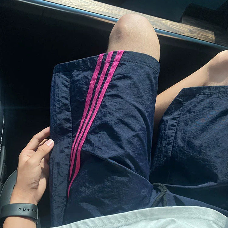 Striped Quick-drying Shorts Men's Summer Beauty Style