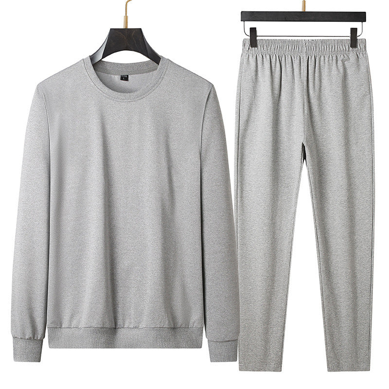 Spring And Autumn No Metal No Drawstring No Pocket Suit Casual Sweatshirt Trousers