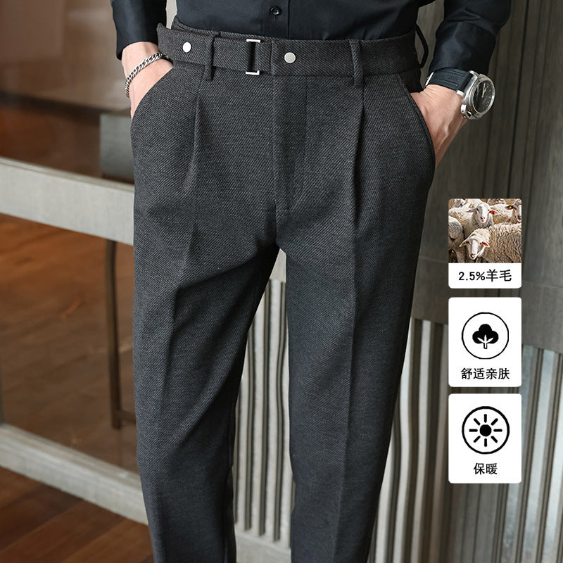 Suit Pants New Men's Thickened Casual Suit Pants