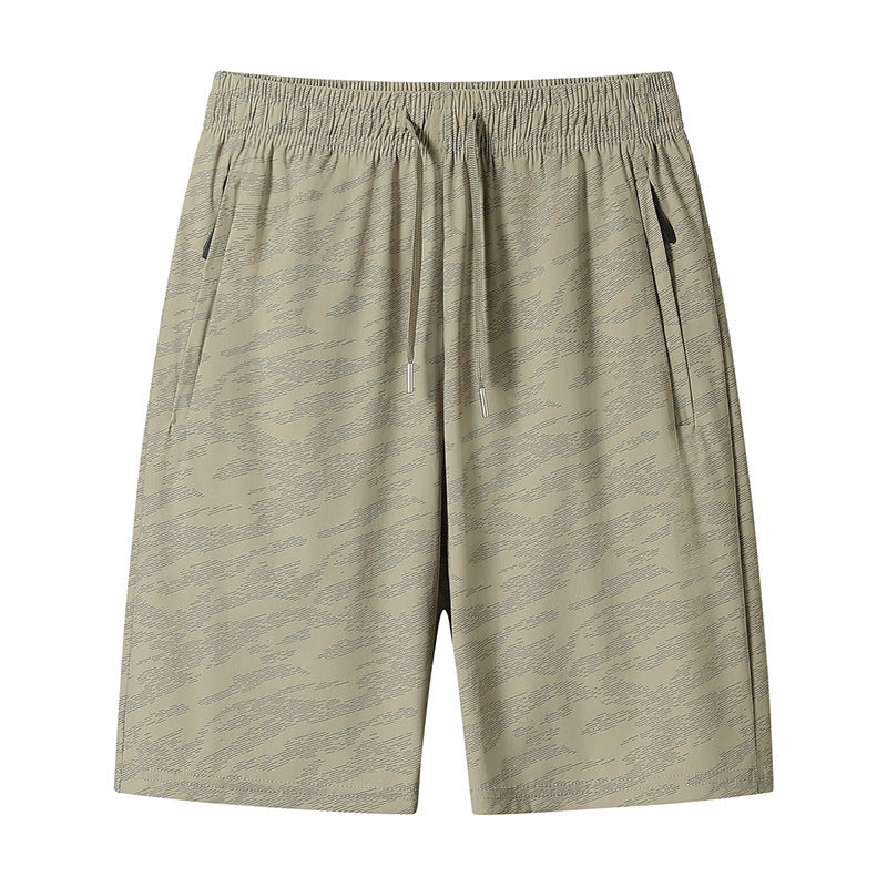 Fashion Personality Ice Silk Stretch Casual Pants Men