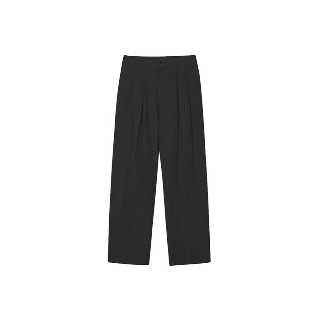 Lightweight Fiber Texture Cotton And Linen Suit Pants For Men