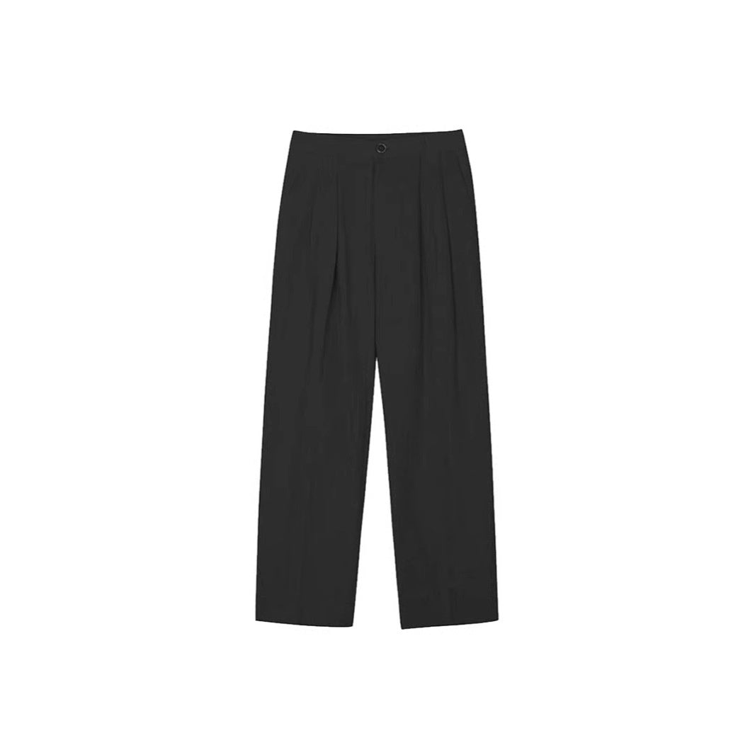 Lightweight Fiber Texture Cotton And Linen Suit Pants For Men